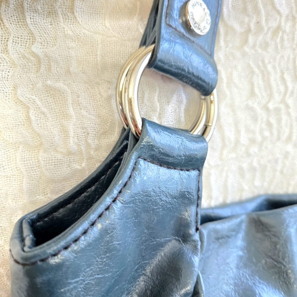 Nine WEST Women's HandBag Green  Size L Tote Chic Casual ‎ Y2K W16" x H11" x D5" - Picture 12 of 16